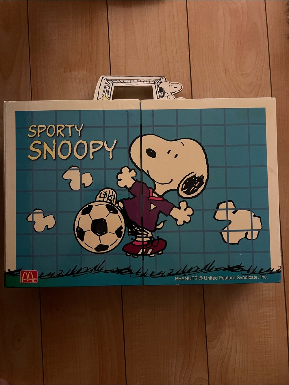 Peanuts Sporty Snoopy Soccer Game Box - Blue, White, Black